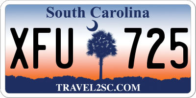 SC license plate XFU725