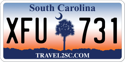 SC license plate XFU731