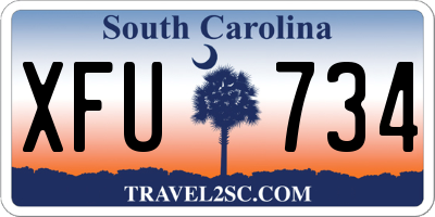 SC license plate XFU734