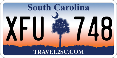 SC license plate XFU748