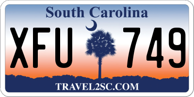 SC license plate XFU749