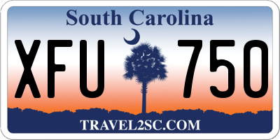 SC license plate XFU750