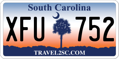SC license plate XFU752