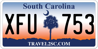 SC license plate XFU753