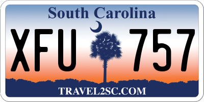 SC license plate XFU757