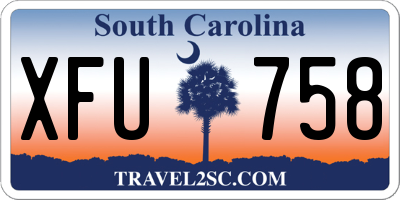 SC license plate XFU758