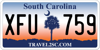 SC license plate XFU759