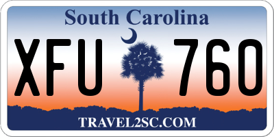 SC license plate XFU760