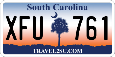 SC license plate XFU761