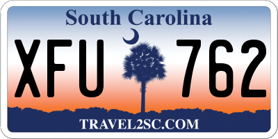 SC license plate XFU762