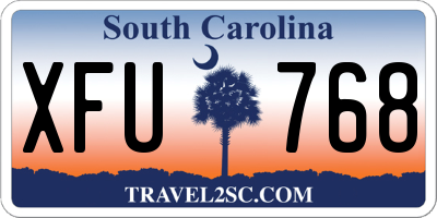 SC license plate XFU768