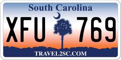 SC license plate XFU769
