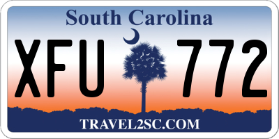SC license plate XFU772