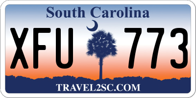 SC license plate XFU773