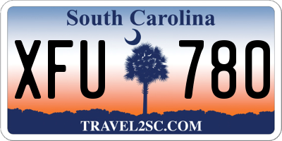 SC license plate XFU780