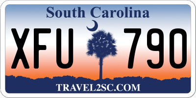 SC license plate XFU790