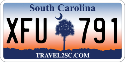 SC license plate XFU791