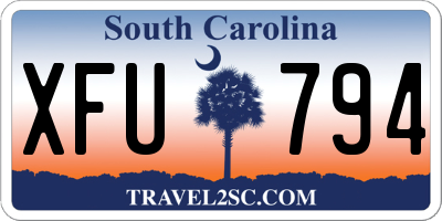 SC license plate XFU794
