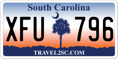 SC license plate XFU796