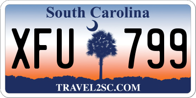 SC license plate XFU799