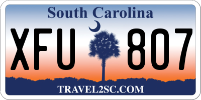 SC license plate XFU807