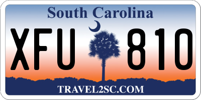 SC license plate XFU810