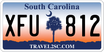 SC license plate XFU812