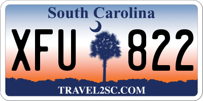 SC license plate XFU822
