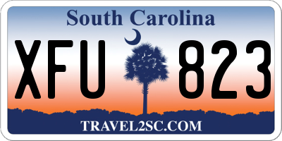 SC license plate XFU823