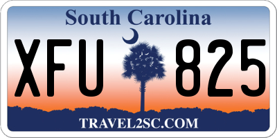 SC license plate XFU825