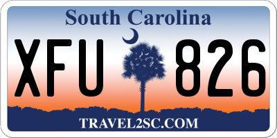 SC license plate XFU826