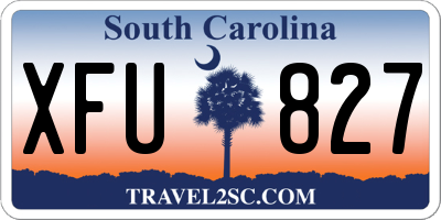 SC license plate XFU827