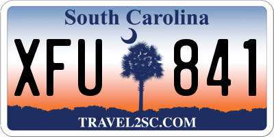 SC license plate XFU841