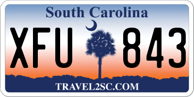 SC license plate XFU843