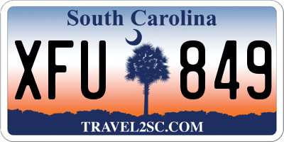 SC license plate XFU849