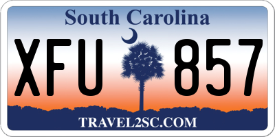 SC license plate XFU857