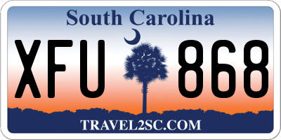 SC license plate XFU868