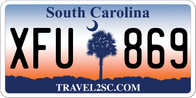 SC license plate XFU869