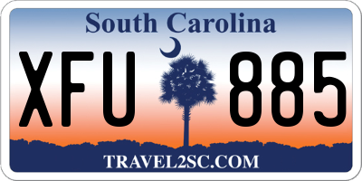 SC license plate XFU885