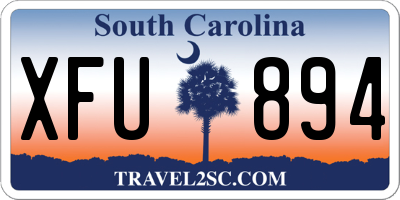 SC license plate XFU894