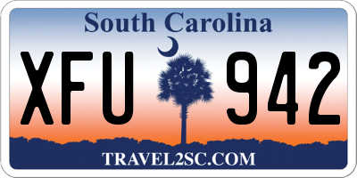 SC license plate XFU942