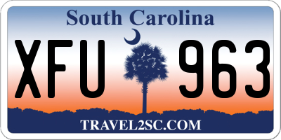 SC license plate XFU963
