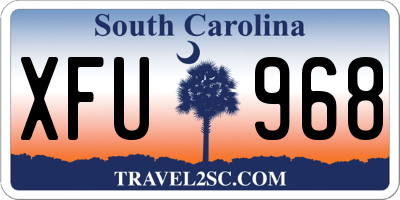 SC license plate XFU968