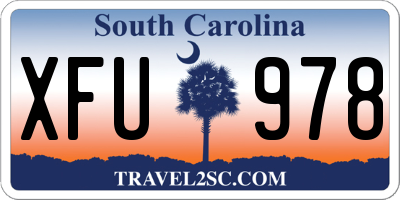 SC license plate XFU978