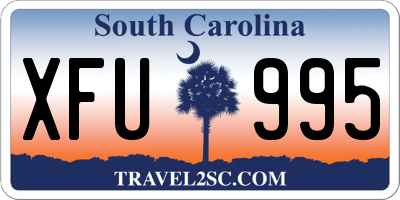 SC license plate XFU995
