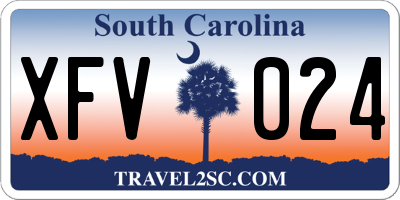 SC license plate XFV024