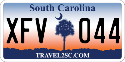 SC license plate XFV044