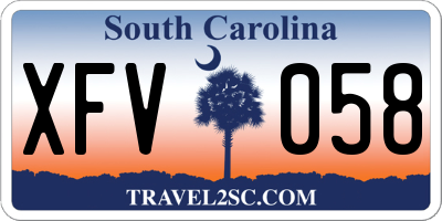 SC license plate XFV058