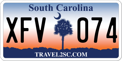 SC license plate XFV074