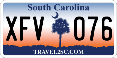 SC license plate XFV076